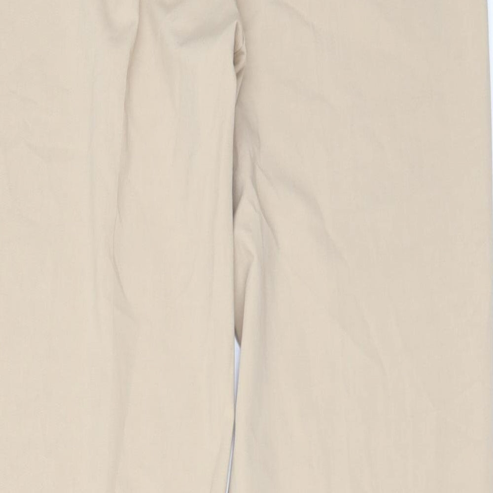TRU TRUSSARDI Womens Beige Trousers Size 34 in L30 in