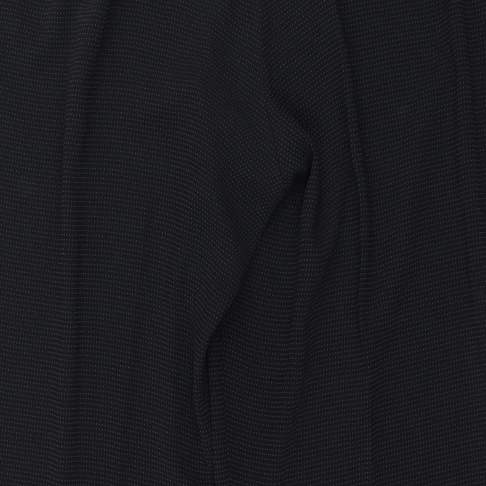 Amartanto Womens Black Polka Dot Trousers Size 18 L28 in