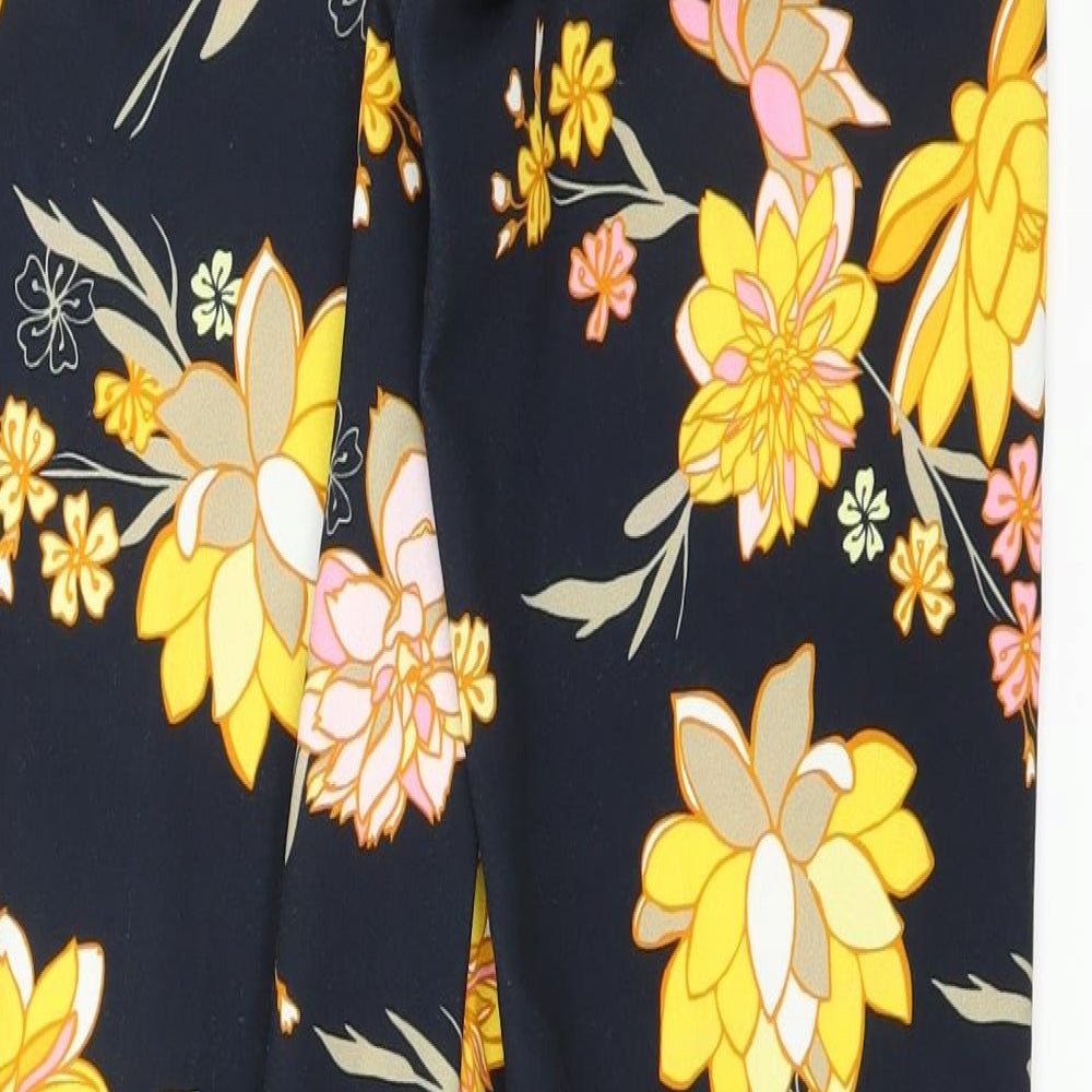 Betty Barclay Womens Blue Floral Trousers Size 8 L30 in