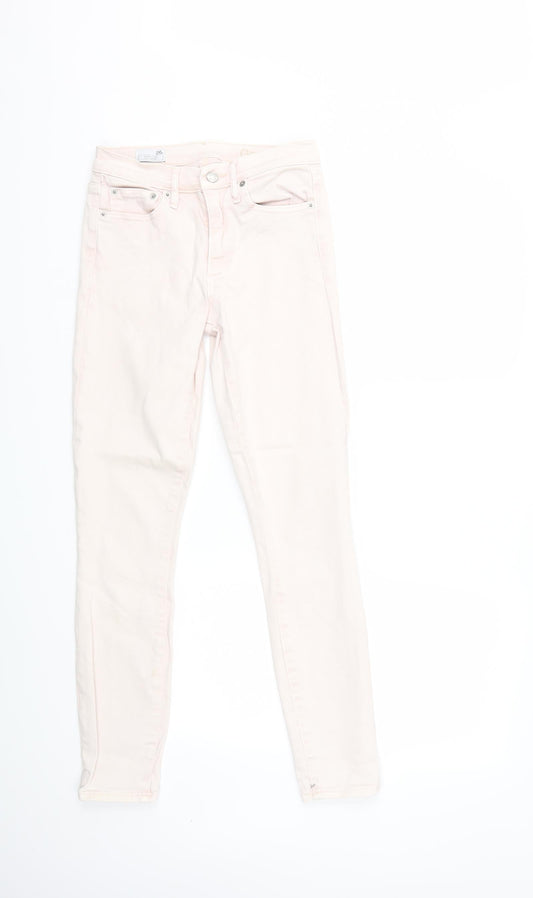 Additional front view of Gap women’s pink denim skinny jeans, size UK 26, in, 28-inch leg