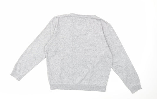 Mens UK Size M Preworn Grey Pullover Sweatshirt