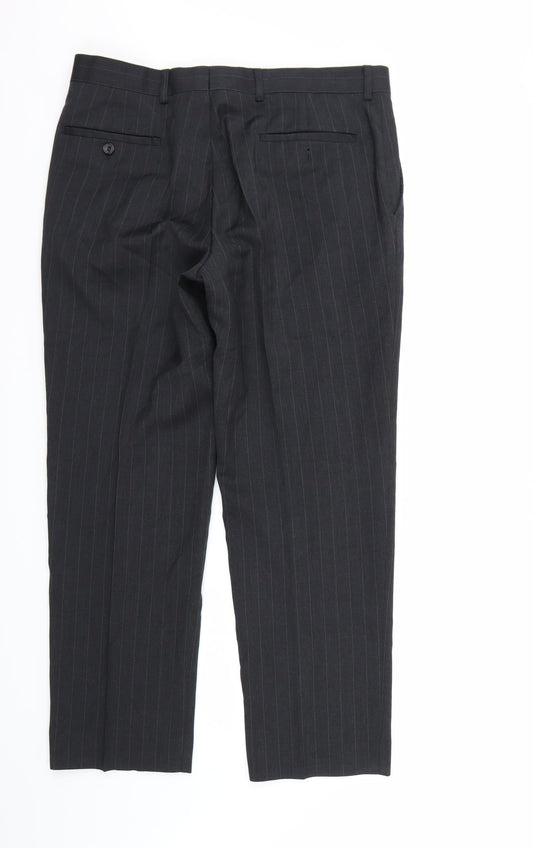 Sartorial Mens Grey Trousers Size 34 L29 in