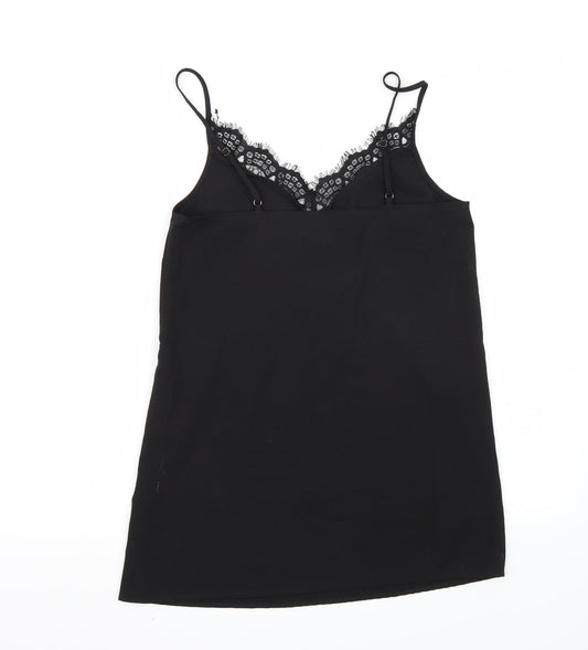 Missguided Womens Black Basic Tank Size 8