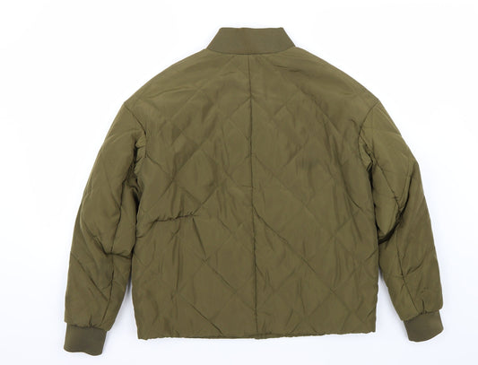 Womens UK Size 4 H&M Green Jacket