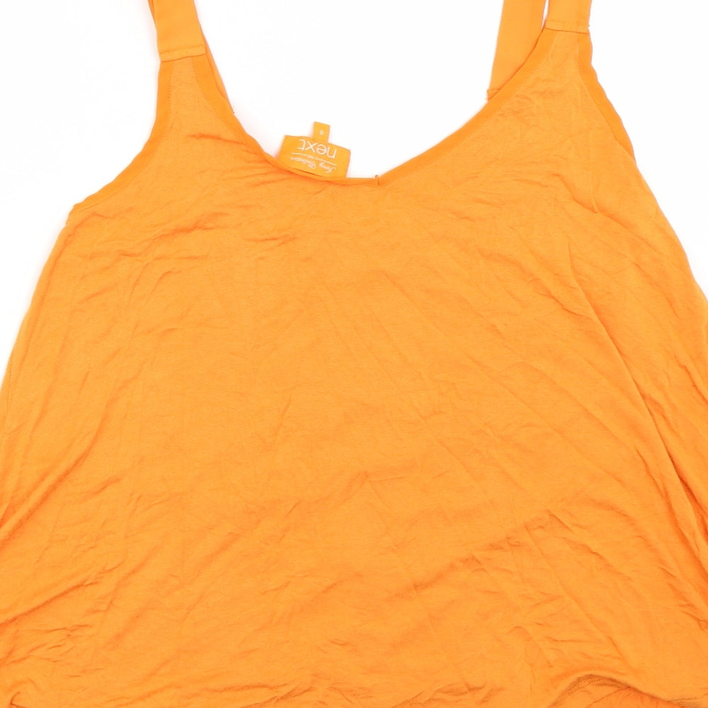 Womens UK Size 8 NEXT Orange Basic Tank