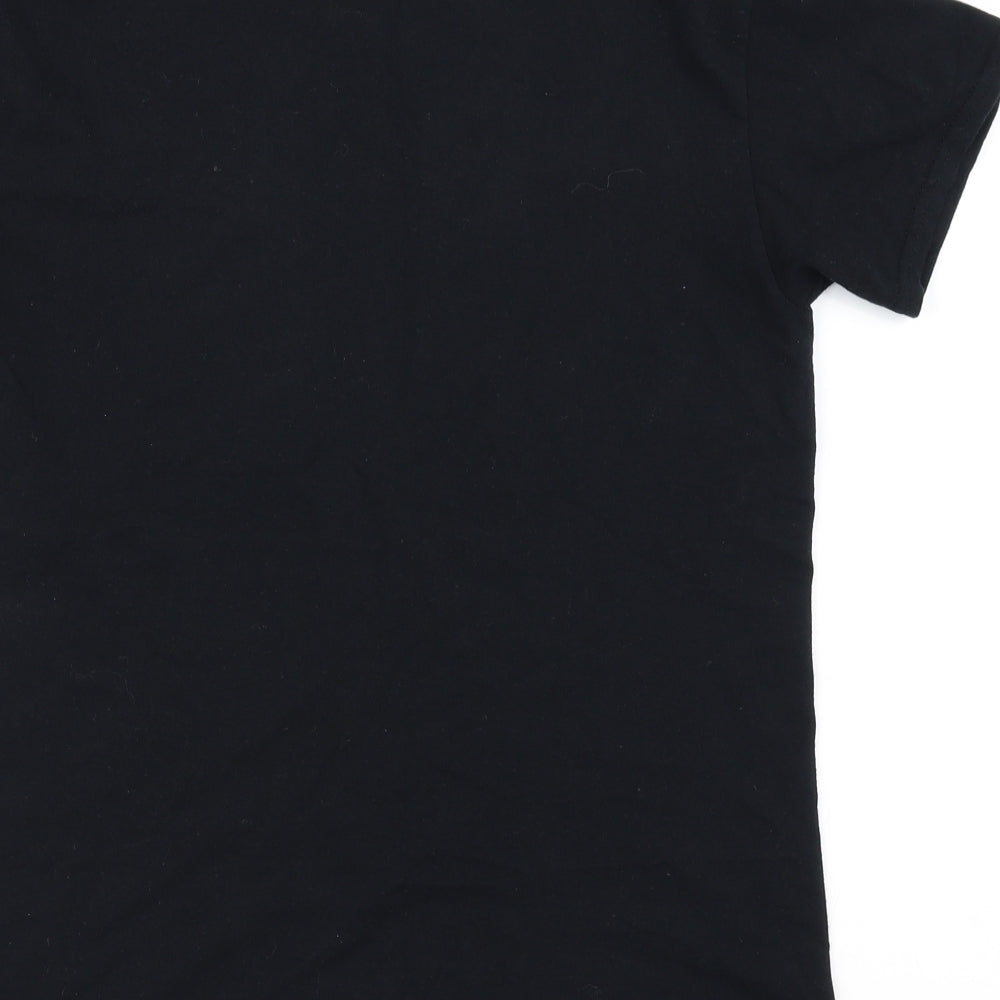 Topshop Mens Black T-Shirt Size S