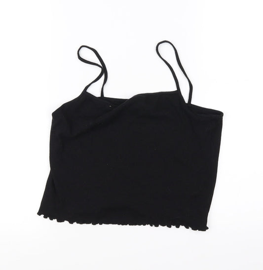 Additional front view of Divided women’s black basic t-shirt, size L