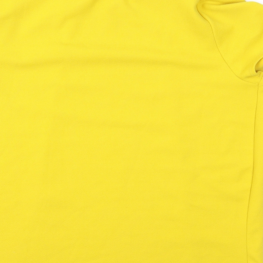 Papaya Womens Yellow Basic Blouse Size 14