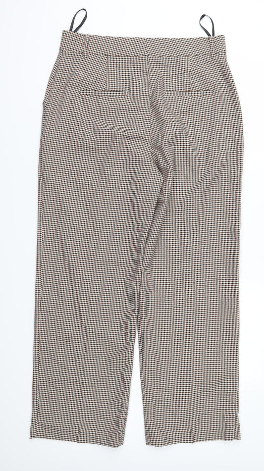 Womens UK Size 14 Marks and Spencer Regular Fit Brown Trousers