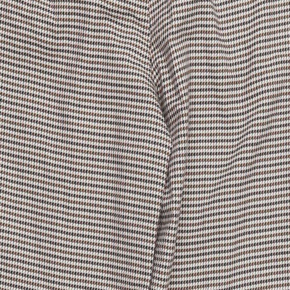 Womens UK Size 14 Marks and Spencer Regular Fit Brown Trousers