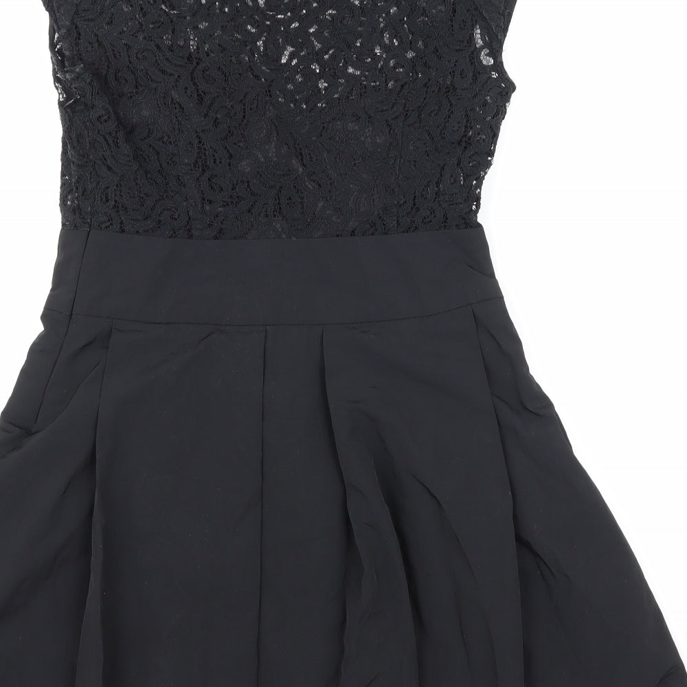 Kimchi Blue Womens Black Skater Dress Size S