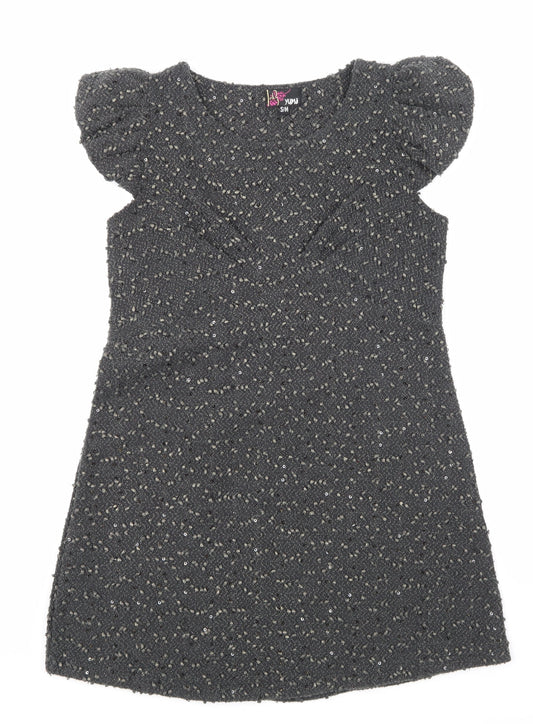 Additional front view of Yumi women’s green a-line, size S