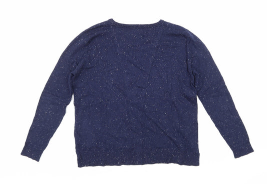 Maison De Nimes Womens Blue Knit Pullover Jumper Size S
