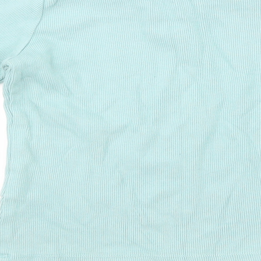 Uniqlo Girls Blue Basic T-Shirt Size 5-6 Years