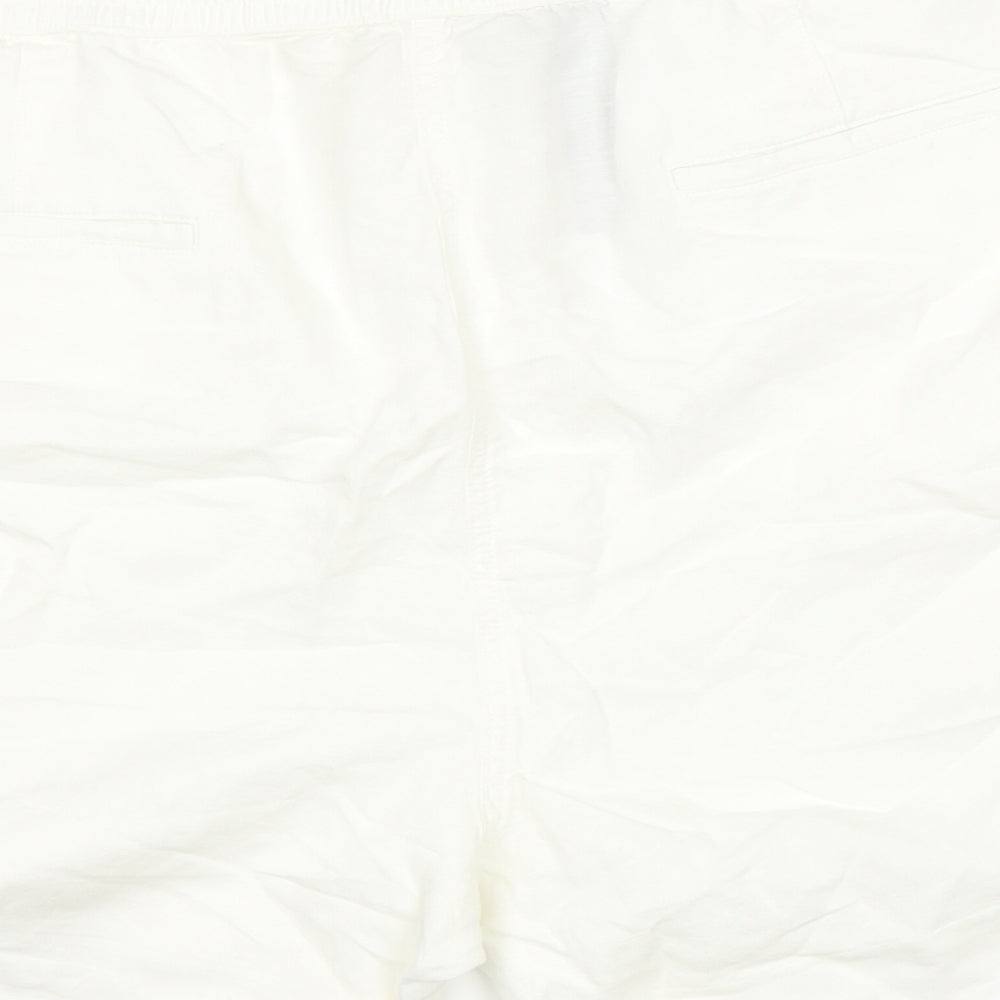 Marks and Spencer Womens White   Cargo Shorts Size 22 in