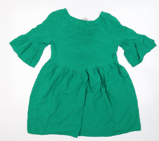 Womens UK Size S Brave Soul Green Tunic T-Shirt