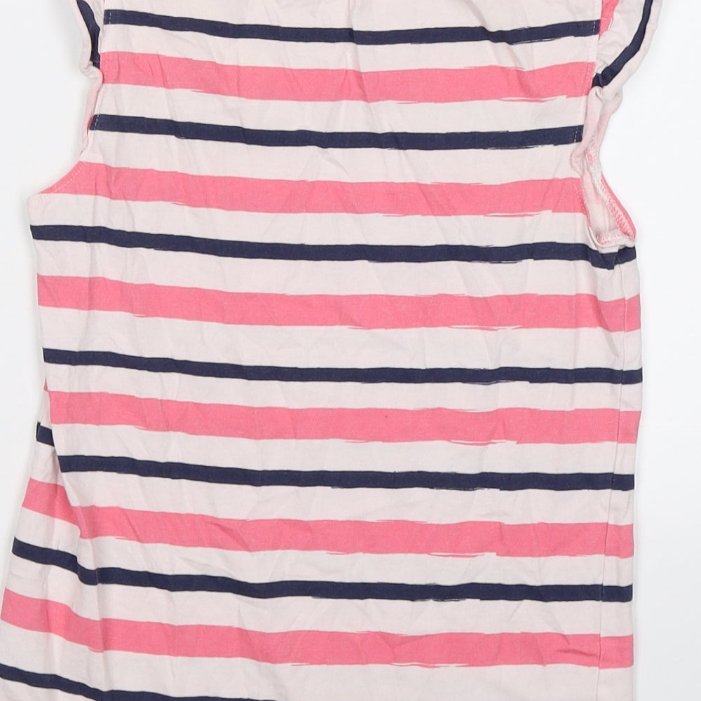 Nutmeg Girls Pink Striped Tunic T-Shirt Size 10 Years