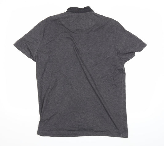 Easy Mens Grey Polo Size L