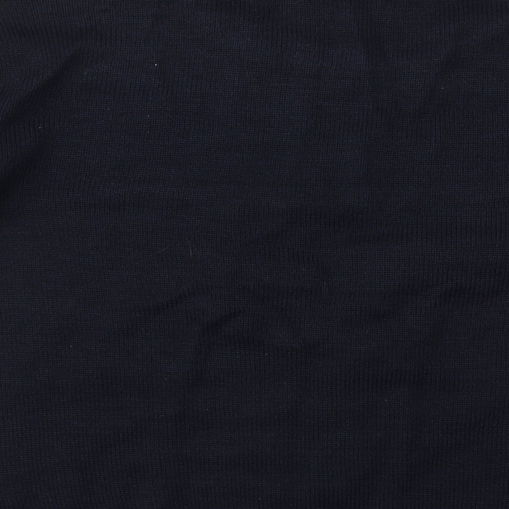 Brand and care label for Atmosphere women’s blue jumper, size UK 14