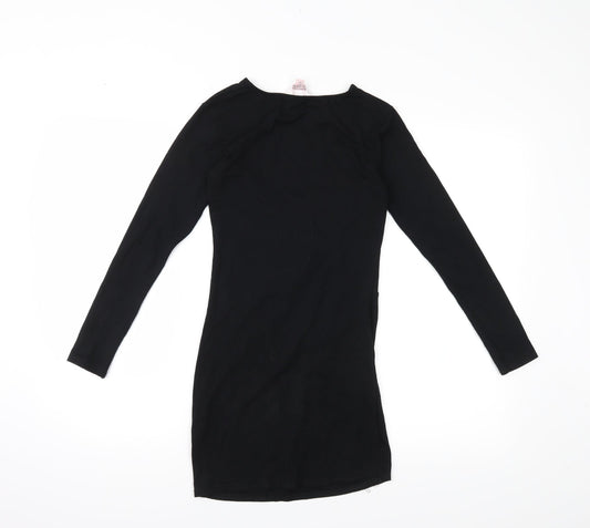 Miss Selfridge Womens Black A-Line Size 6