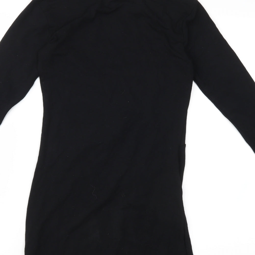 Miss Selfridge Womens Black A-Line Size 6