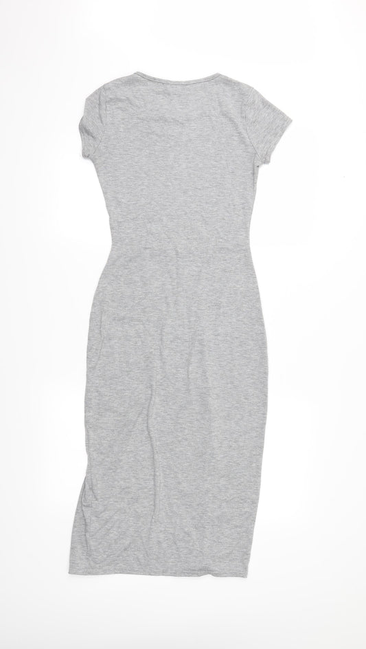 PRETTYLITTLETHING Womens Grey A-Line Size 6