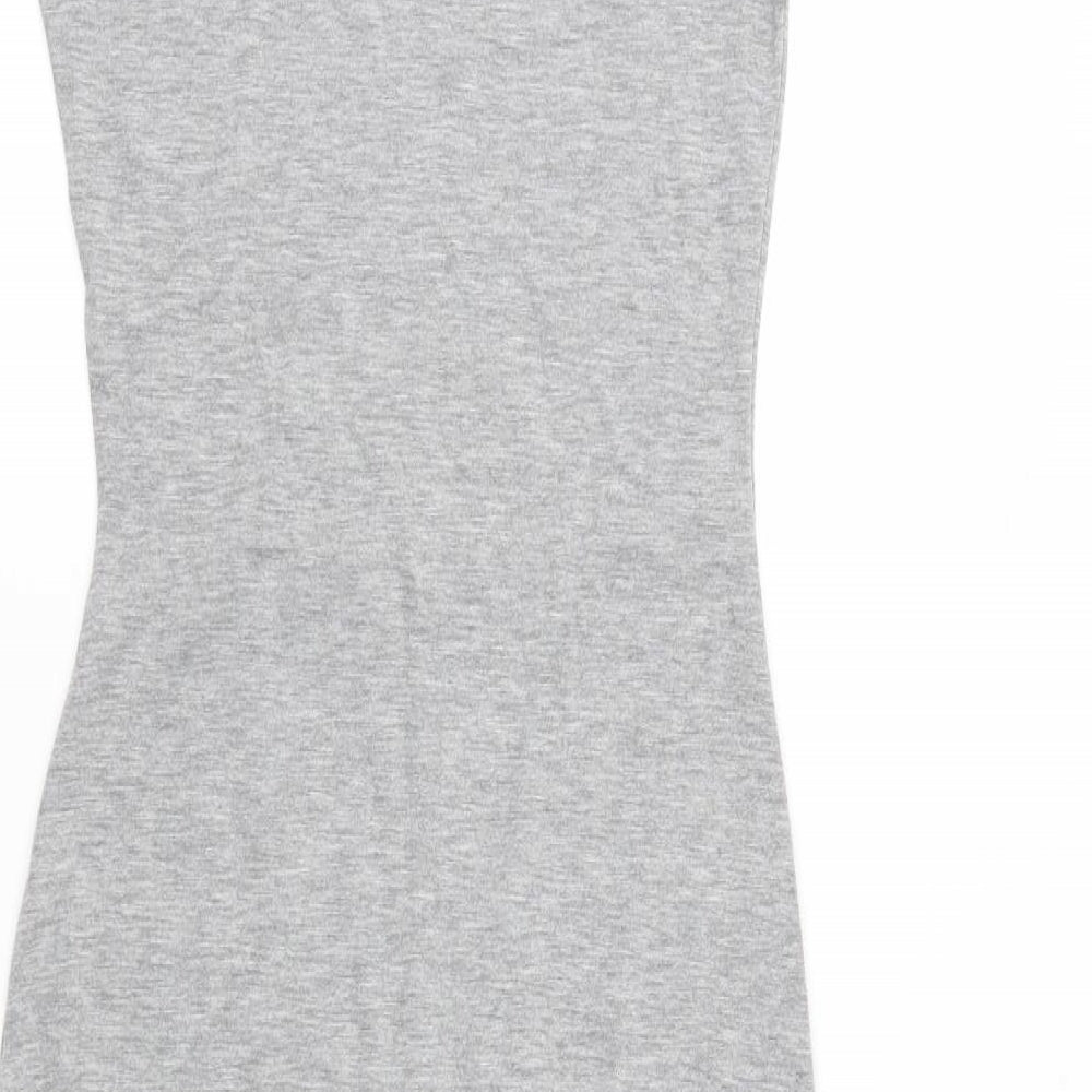PRETTYLITTLETHING Womens Grey A-Line Size 6
