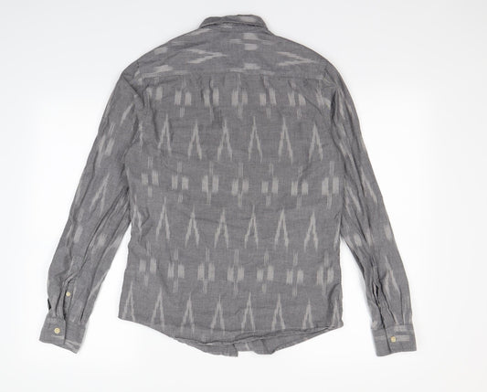 ASOS Mens Grey Button-Up Size S