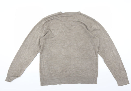 George Mens Brown Pullover Jumper Size M