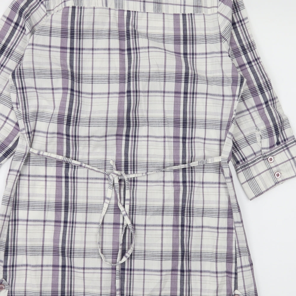 Womens UK Size 10 George White Basic Button-Up
