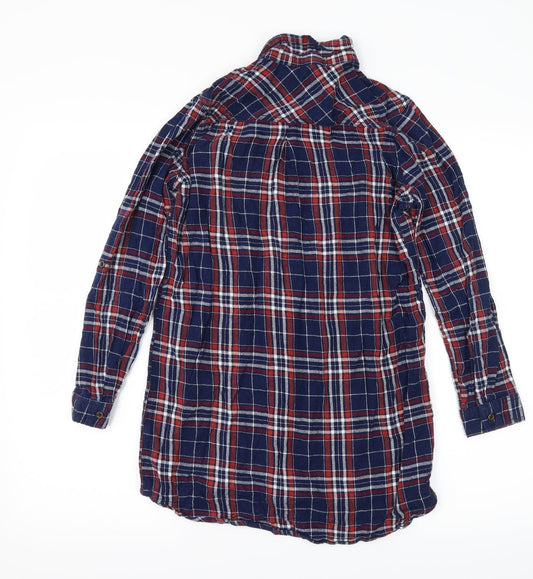 Atmosphere Womens Blue Basic Button-Up Size 10