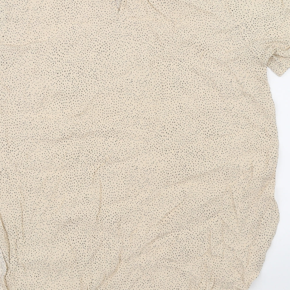 Womens UK Size 12 H&M Ivory Basic Blouse