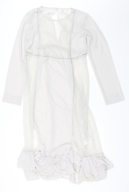 Additional front view of Pins & Needles women’s grey fit & flare, size M