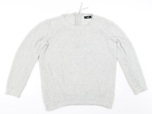 Wallis Womens Grey Pullover Jumper Size S