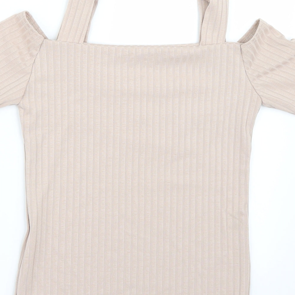 Womens UK Size 8 Select Pink Basic T-Shirt