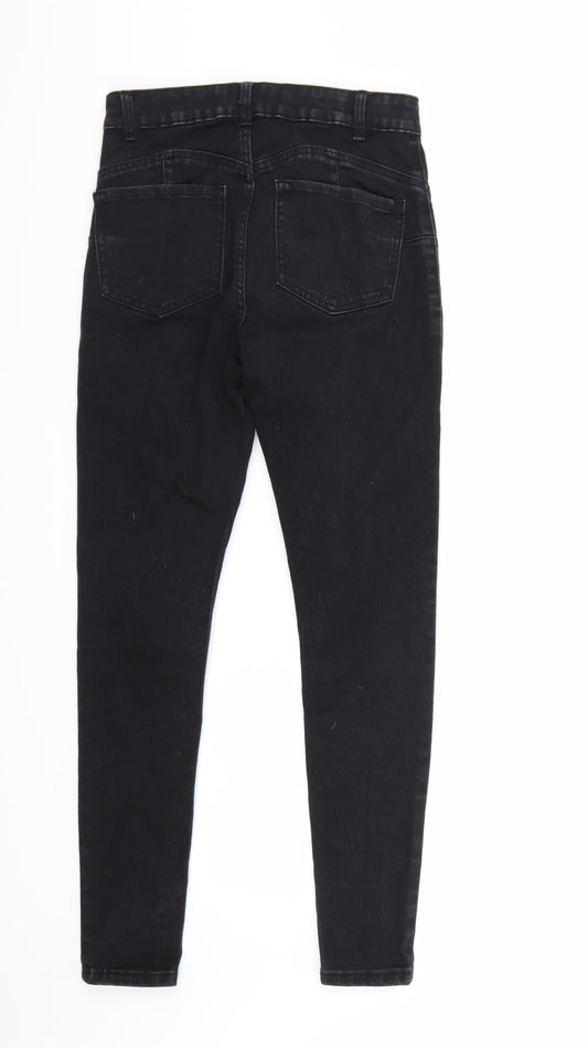 Denim & Co. Womens Black Skinny Jeans Size 10 L28 in