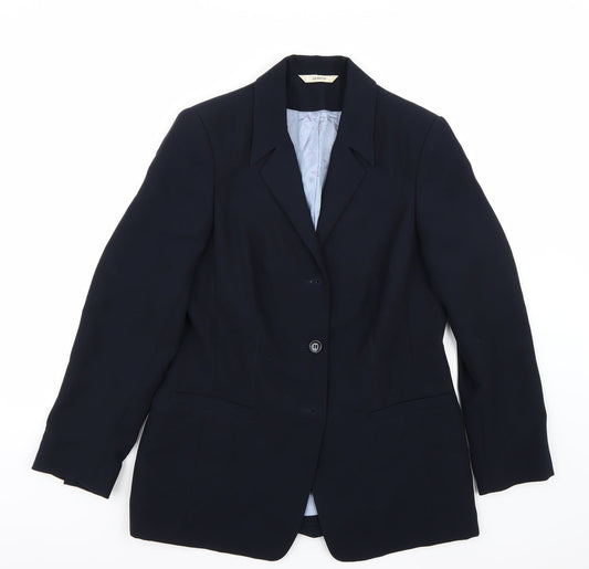 George Womens Blue Jacket Blazer Size 12