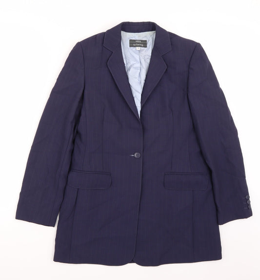 Womens UK Size 10 Marks and Spencer Regular Blue Blazer