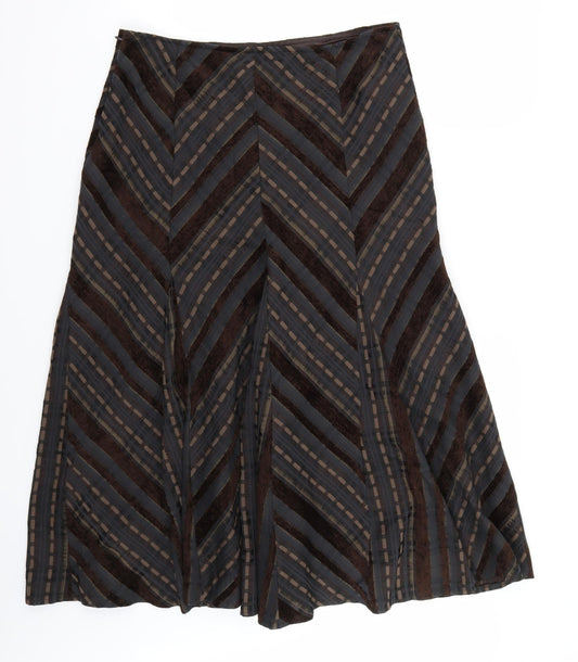 Marks and Spencer Womens Brown   A-Line Skirt Size 14