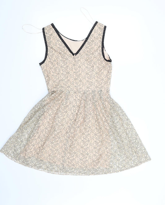 Henry Holland Womens Beige Floral Shift Size 8