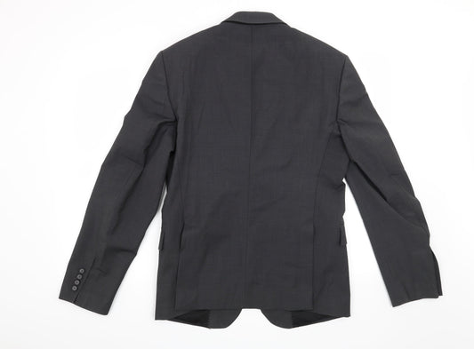 Mens UK Size M Zara Regular Grey Suit Jacket