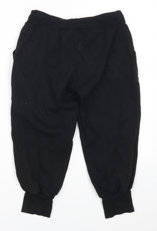 Back view of Denim Co women’s black sweatpants, size UK 8