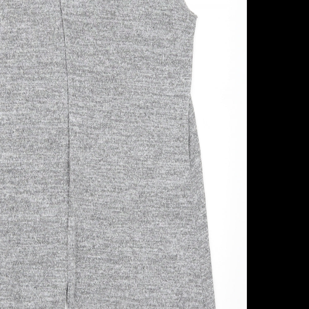 Womens UK Size 12 Preworn Grey Tunic T-Shirt
