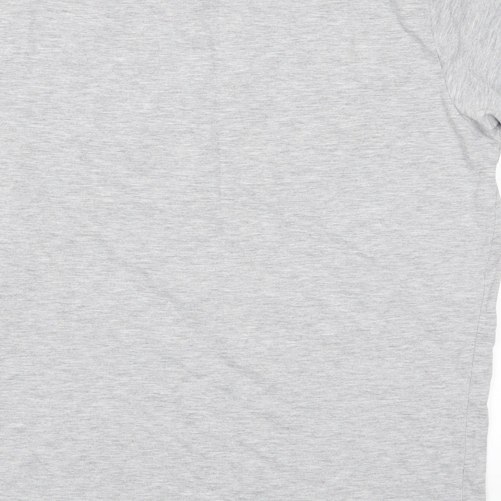 Brand and care label for Gogglebox women’s grey basic t-shirt, size UK 12, - gogglebox