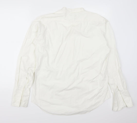 Walters Mens White Dress Shirt Size L