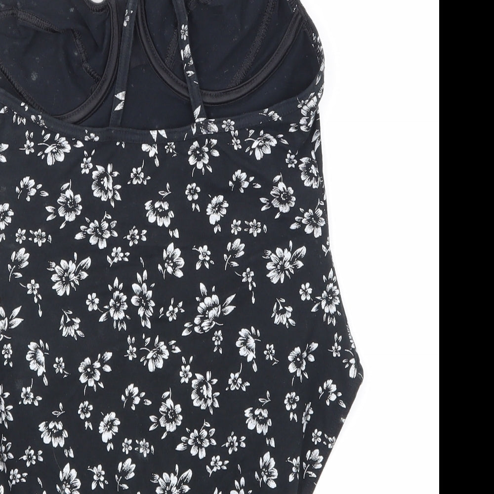 Womens UK Size 12 H&M Black Basic Tank