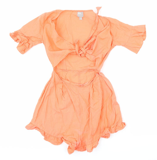 Womens UK Size 2 ASOS One-Piece Pink Playsuit