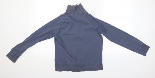 Back view of Active women’s blue full zip hoodie, size UK 12
