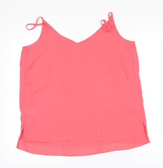 George Womens Pink Basic T-Shirt Size 14