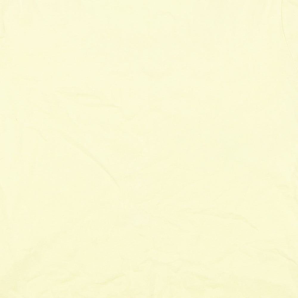 Andre De Brett Womens Yellow Basic T-Shirt Size 18